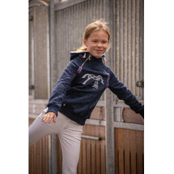 Sweat Eden door PL Double zip Marineblauw