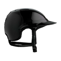 Paardrijcap NACA Gravity S Glanzend onyxzwart