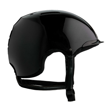 Paardrijcap NACA Gravity S Glanzend onyxzwart