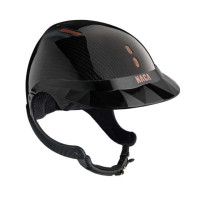 Paardrijhelm NACA Gravity XP carbon Glanzend zwart carbon / roségoud