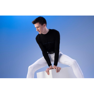 T-shirt Pro Series Canter lange mouwen Zwart