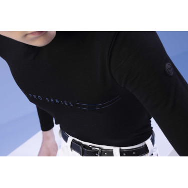 T-shirt Pro Series Canter lange mouwen Zwart