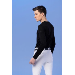 T-shirt Pro Series Canter lange mouwen Zwart