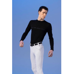 T-shirt Pro Series Canter lange mouwen Zwart