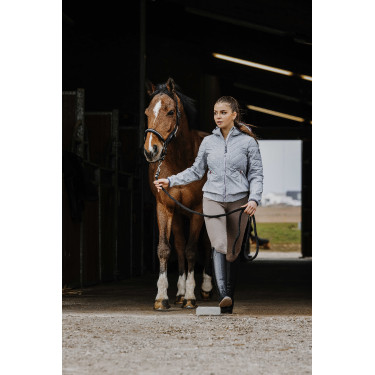 Softshelljas Equithème Mona Gemêleerd grijs