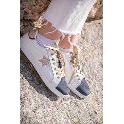 Sneakers Pénélope Neptune Wit / marineblauw