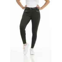 Equithème Claudine siliconen zitvlak rijbroek Donkergroen