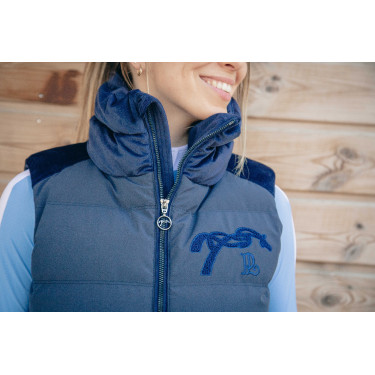 Mouwloze bodywarmer Pénélope Sonia Marineblauw