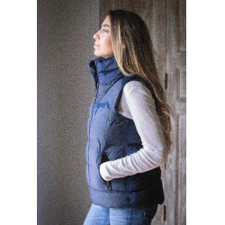 Mouwloze bodywarmer Pénélope Sonia Marineblauw