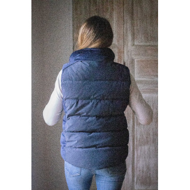 Mouwloze bodywarmer Pénélope Sonia Marineblauw
