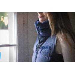 Mouwloze bodywarmer Pénélope Sonia Marineblauw