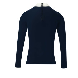 Polo Equithème Cabourg lange mouwen Marineblauw