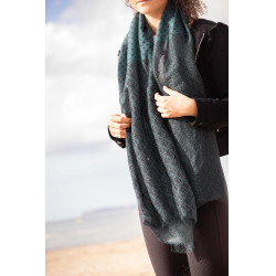 Stola Alix Pénélope Zwart / eendblauw