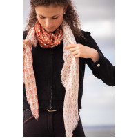 Stola Alix Pénélope Ecru / roestkleurig Wit Stola Alix Pénélope Ecru / roestkleurig Wit