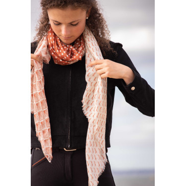 Stola Alix Pénélope Ecru / roestkleurig Wit