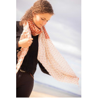 Stola Alix Pénélope Ecru / roestkleurig Wit Stola Alix Pénélope Ecru / roestkleurig Wit