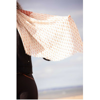 Stola Alix Pénélope Ecru / roestkleurig Wit Stola Alix Pénélope Ecru / roestkleurig Wit