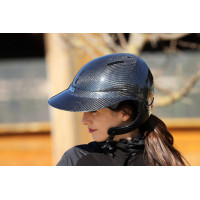 Vizier voor helm NACA XL Glanzend blauw carbon