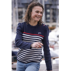 Trui Pénélope x Saint James Maelle Marine / écru / rood Motieven