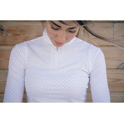 Polo wedstrijd Sevilla Pénélope lange mouwen Wit