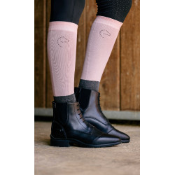 Sokken Equithème Compet Ik hou van je Oudroze / antraciet