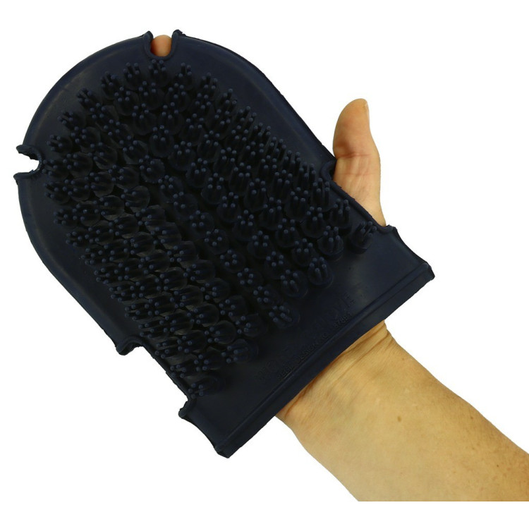 Handschoen met roskam + borstel Handschoen met roskam + borstel