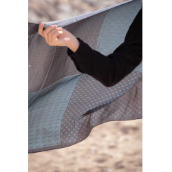 Sjaal Pénélope Mya Zwart / eendblauw