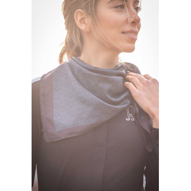 Sjaal Pénélope Mya Zwart / eendblauw