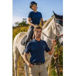 Polo Equithème Eric Marineblauw