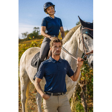 Polo Equithème Eric Marineblauw