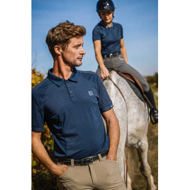 Polo Equithème Eric Marineblauw