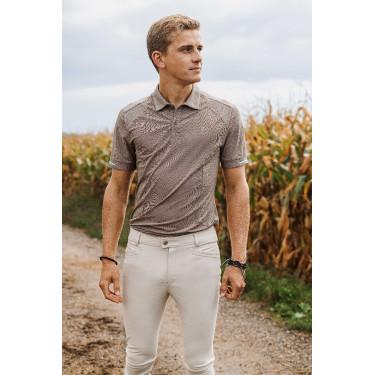 Polo Equithème Eric Taupe Bruin