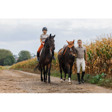 Polo Equithème Eric Taupe Bruin