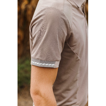 Polo Equithème Eric Taupe Bruin