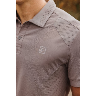 Polo Equithème Eric Taupe Bruin