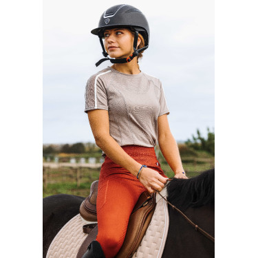 T-shirt Equithème Marion Taupe Bruin