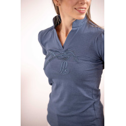 Polo Iliana Pénélope Blauw / grijs