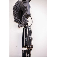 Schouderriem Pénélope Logo Zwart / écru