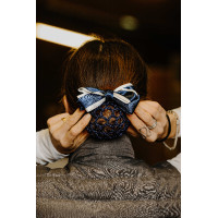 Netjes haarspeld Equithème Duo Marineblauw / wit