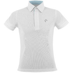 Poloshirt mesh Equithème Edy Wit