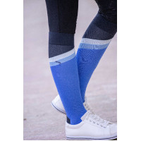 Paardrijsokken Pénélope Fun Roze / wit