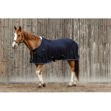 Equithème Micro mesh overhemd Marineblauw