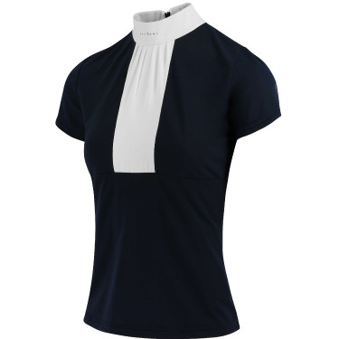 Polo Equithème Doha Korte mouwen Marineblauw Polo Equithème Doha Korte mouwen Marineblauw
