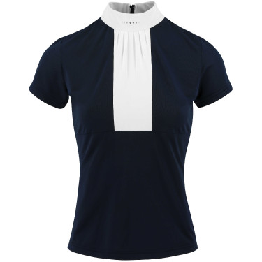 Polo Equithème Doha Korte mouwen Marineblauw Polo Equithème Doha Korte mouwen Marineblauw