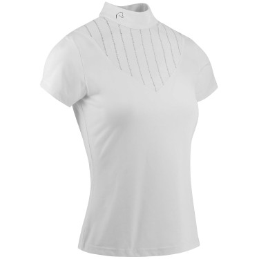 Polo Equithème Funza Korte mouwen Wit