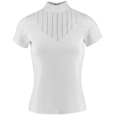 Polo Equithème Funza Korte mouwen Wit
