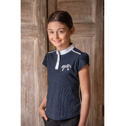 Polo Evrim Eden door Pénélope Marineblauw Polo Evrim Eden door Pénélope Marineblauw