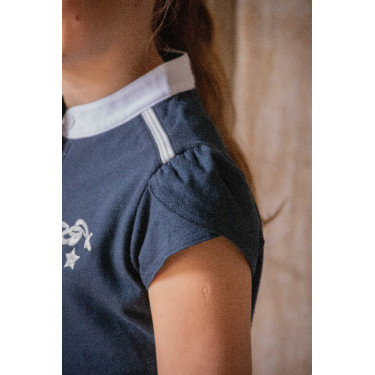 Polo Evrim Eden door Pénélope Marineblauw Polo Evrim Eden door Pénélope Marineblauw