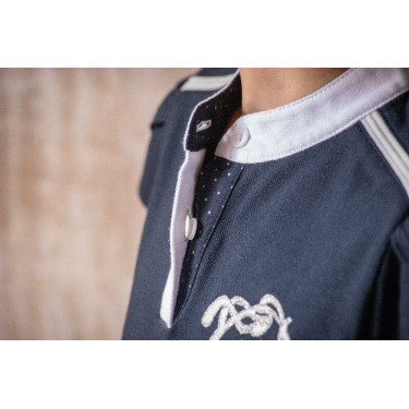 Polo Evrim Eden door Pénélope Marineblauw Polo Evrim Eden door Pénélope Marineblauw