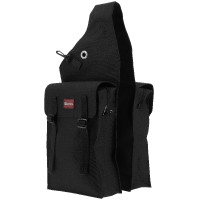 Dubbele zadeltas met kleppen Randol's Bruin